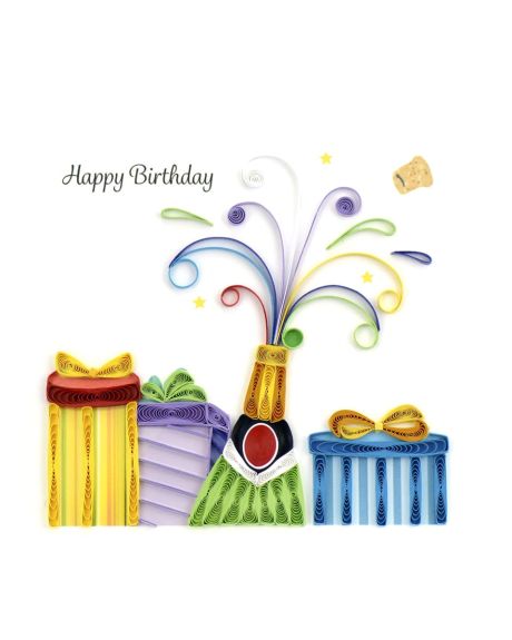 Happy Birthday Champagne Greeting Card
