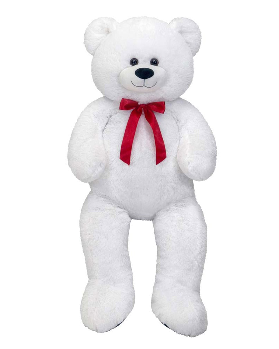 Large White Cuddle Bear 44 In White Cuddle Bear A huge, soft, 34 in, sitting, Teddy Bear. 
DELIVERY: Every order is hand-delivered direct to the recipient. These items will be delivered by us locally, or a qualified retail local florist.