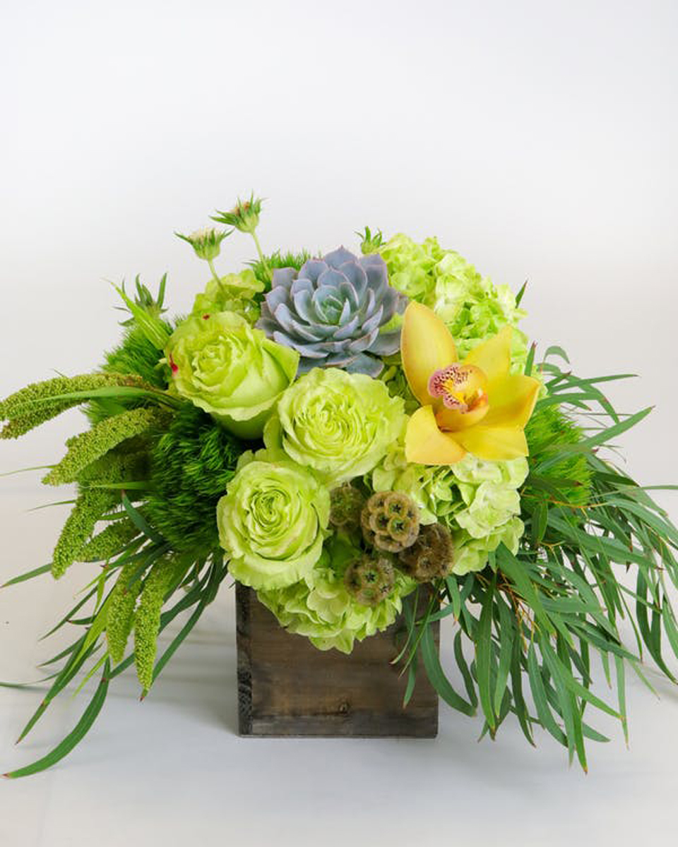 Woodland Splendor Deluxe The award winning floral design staff at Allen's Flower Market is the best in California. They created this stunning fresh flower design. We call it, 