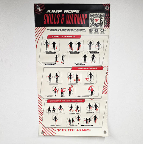 Jump Rope Skills & Warmup Poster